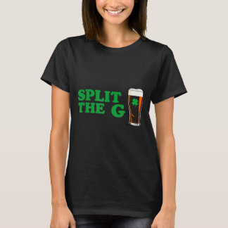 Camiseta Split the g funny irish beer quote 