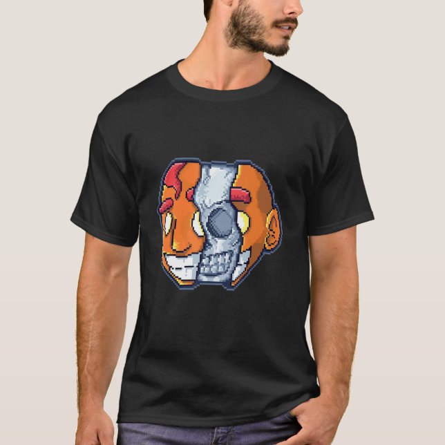 Camiseta Splits Piixel Head Retro inspired with a Pixelated (Frente)
