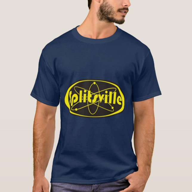Camiseta Splitsville preto amarelo Oversized (Frente)