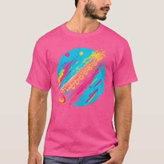 Camiseta Splotor de Cor de Flute