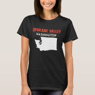 Camiseta Spokane Valley Washington EUA State America Viagem