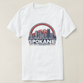 Camiseta Spokane Washington DC Skyline