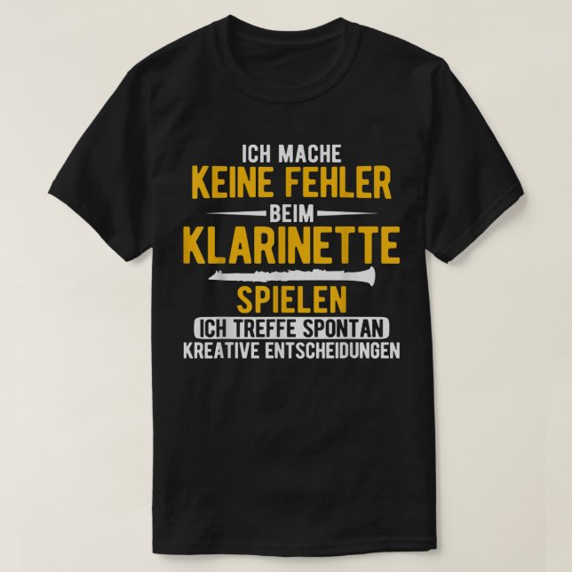 Camiseta Spontan Creative Decisões Music Clarinet 2881 (Frente do Design)