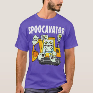 Camiseta Spoocavator Preguiçoso Figurino de Halloween Funny