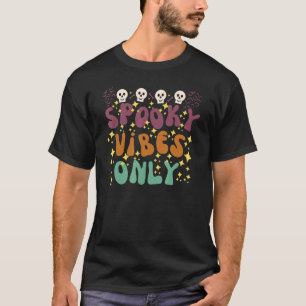Camiseta Spookes Vibes Apenas Retrô Vintage Bats Skull Hall