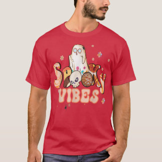 Camiseta Spookes Vibes Flor Potência Retroativa Hippy Ghost