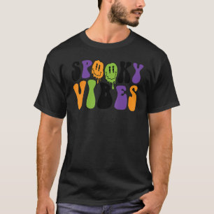 Camiseta Spookes Vibes Happy Face Spooky Season Halloween