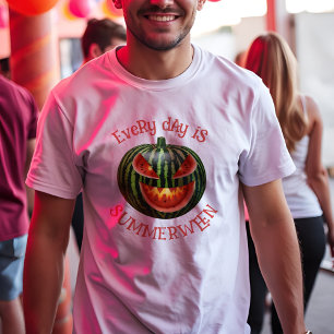 Camiseta Spookie Summerdal Melancia Jack o Lantern Summer