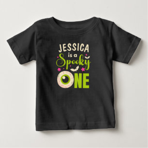 Camiseta Spookie um globo ocular com o nome de Halloween de