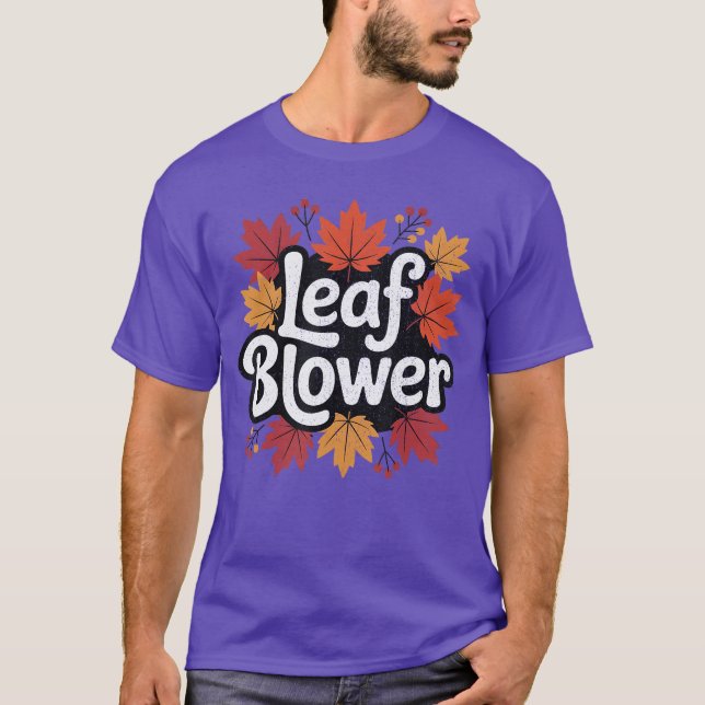 Camiseta Spooktacular Fall Leaf Blower Sucking Leaf Blowers (Frente)