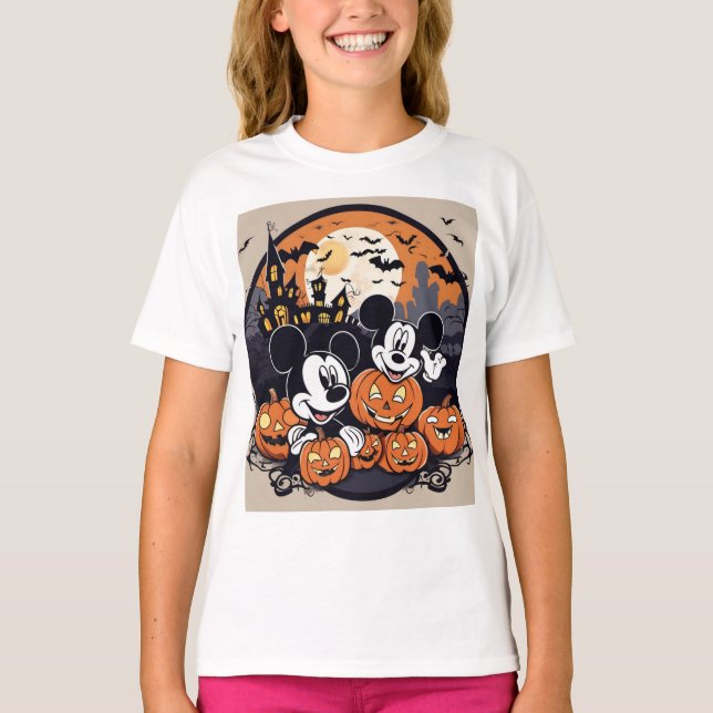 Camiseta Spooktacular Mickey: Delícia de Halloween (Frente)