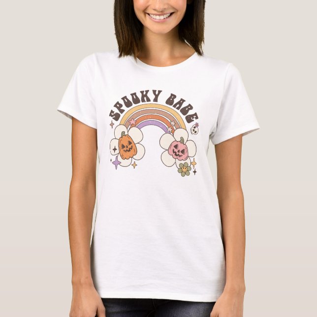 Camiseta Spooky Babe Halloween (Frente)