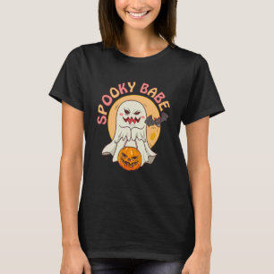 Camiseta Spooky Babe Retro Groovy Halloween Custome Essenti