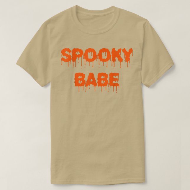 Camiseta Spooky Babe Spooky Hunk Funny Matching Couples Hal (Frente do Design)