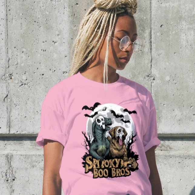 Camiseta Spooky Boo Bros Mens T Rex Retriever Shirt (Criador carregado)