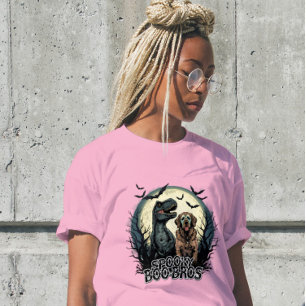 Camiseta Spooky Boo Bros Mens T Rex Retriever Shirt