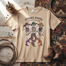 Spooky Boots Scoot & Boogie Skeleton Cowboys