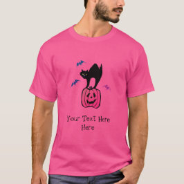 Camiseta Spooky Cat Halloween Pumpkin Pop Art