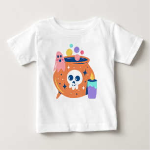 Camiseta Spooky Cauldron Ghost Candle Halloween Art Design