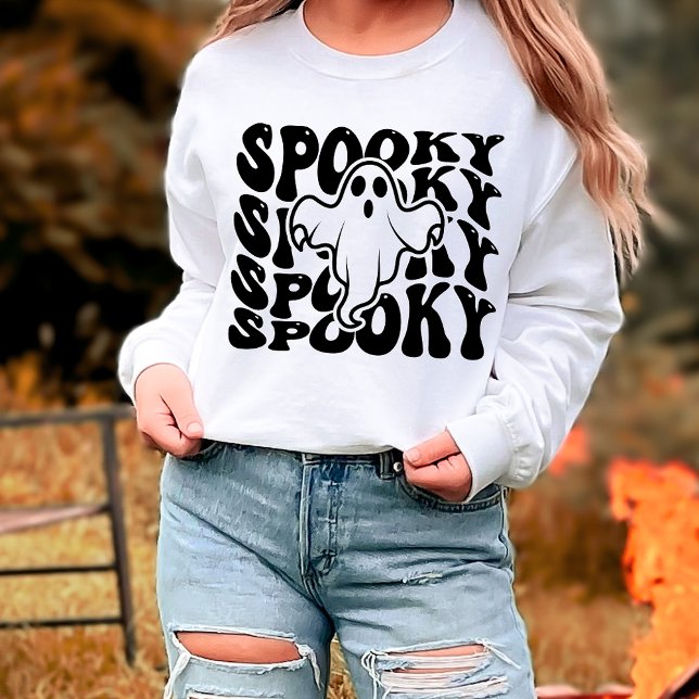 Camiseta Spooky Cute Ghost Halloween (Criador carregado)
