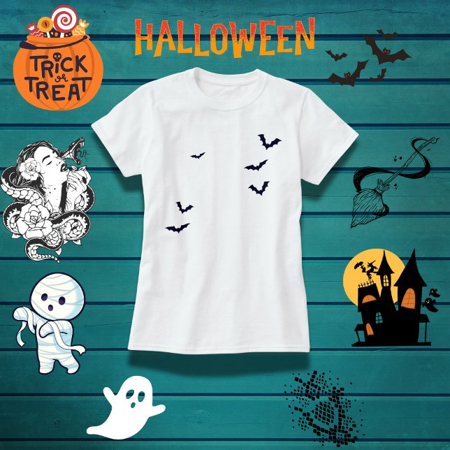 Camiseta Spooky Family Bats Halloween (Criador carregado)