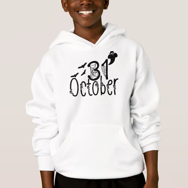 Camiseta Spooky Ghost Halloween 31 de outubro (Frente)
