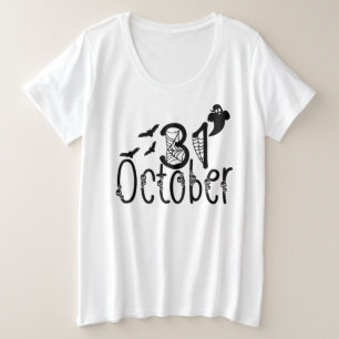Camiseta Spooky Ghost Halloween 31 de outubro