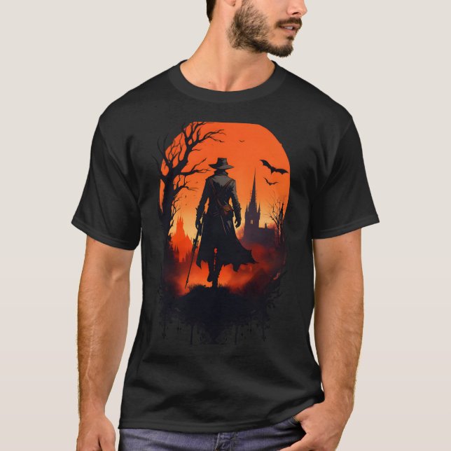 Camiseta Spooky Ghost Halloween Assustadoramente Stylis (Frente)