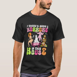 Camiseta Spooky Ghost Halloween Há alguns horrores aqui