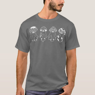 Camiseta Spooky Ghost Mushroom Squad Men Halloween 48