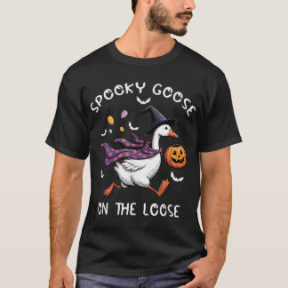 Camiseta Spooky Goose On The Loose Witch Silly Goose Animal