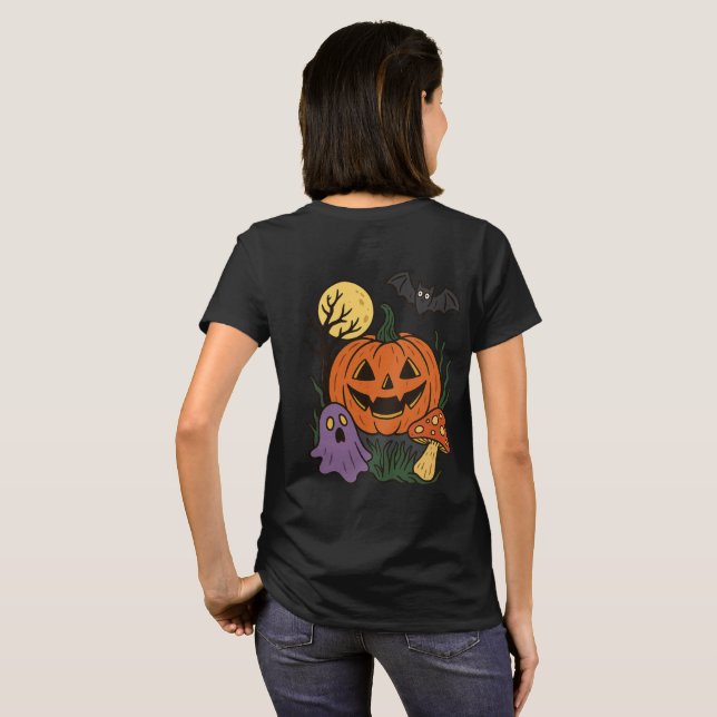 Camiseta Spooky Halloween (Parte Traseira Completa)