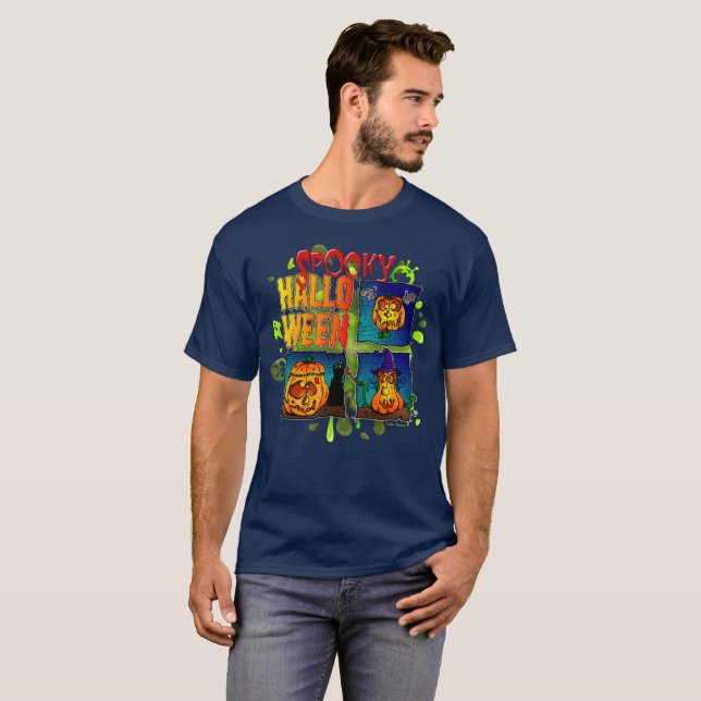 Camiseta Spooky Halloween (Frente Completa)