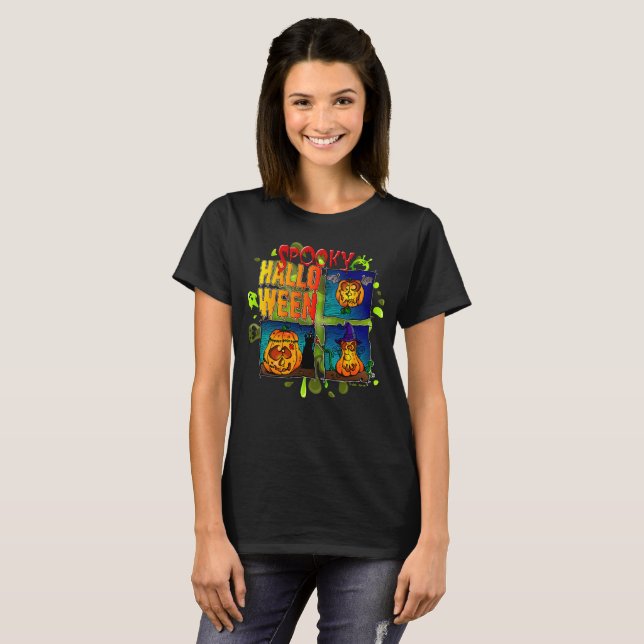 Camiseta Spooky Halloween (Frente Completa)