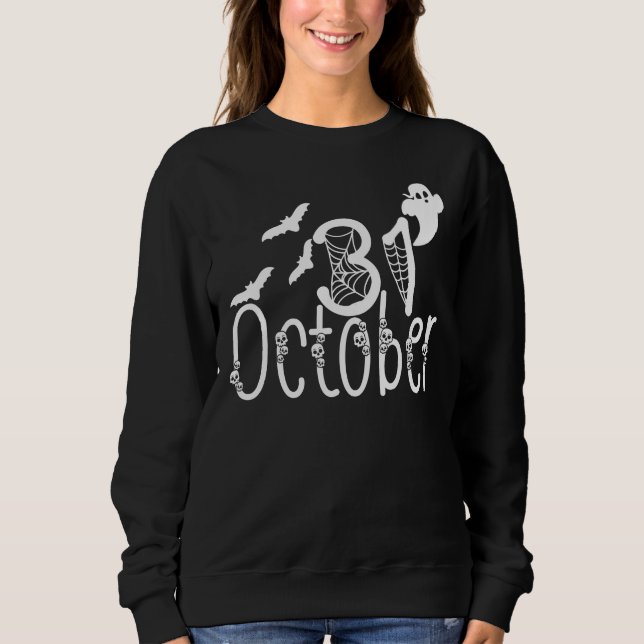 Camiseta Spooky Halloween 31 de outubro (Frente)