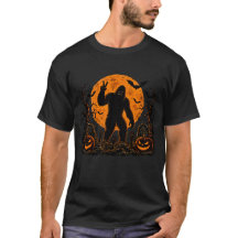 Spooky Halloween Bigfoot Pumpkin World map