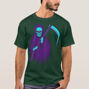 Camiseta Spooky Halloween Ghost Skeleton Grim Reaper 