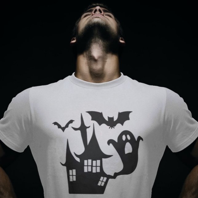 Camiseta Spooky Halloween House (Criador carregado)