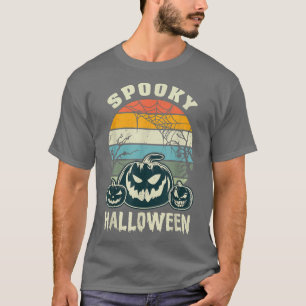 Camiseta Spooky Halloween, pupkins retro halloween