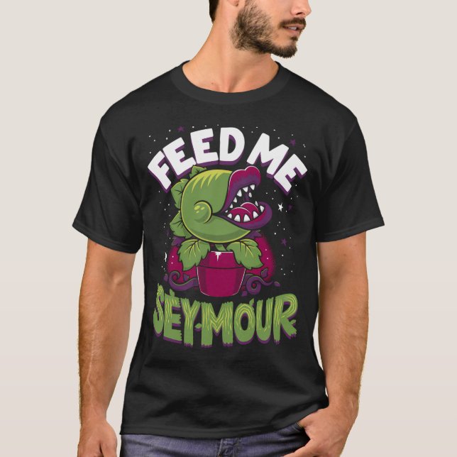 Camiseta "Spooky Horror Feed Me" - Fábrica de Audrey Cute a (Frente)