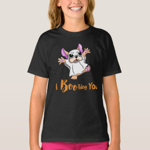 Camiseta "Spooky Hugs": Bom Dia das Bruxas do Bulldog Franc