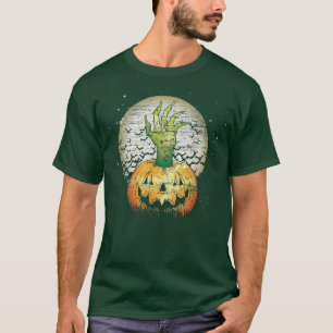 Camiseta Spooky Jack O Lanterna Zombie Scary Halloween Pump