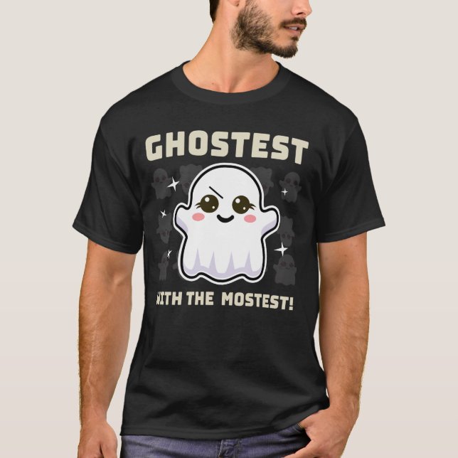 Camiseta Spooky Kawaii Ghost Halloween (Frente)