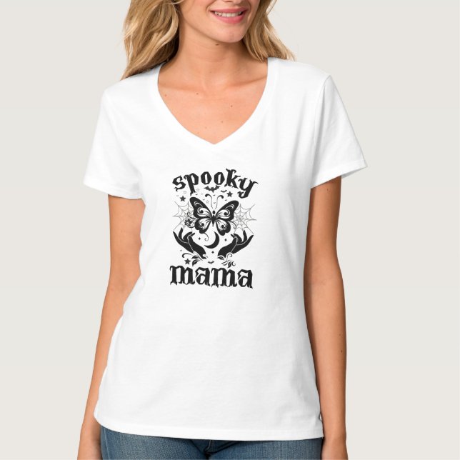 Camiseta Spooky Mama Mini Halloween (Frente)