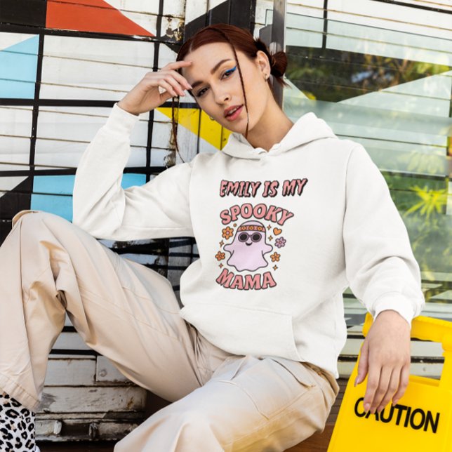 Camiseta Spooky Mama Pastel Retro Ghost Dia de as Bruxas en (Criador carregado)