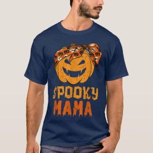 Camiseta Spooky Mama Pumpkin Halloween Mother's Day