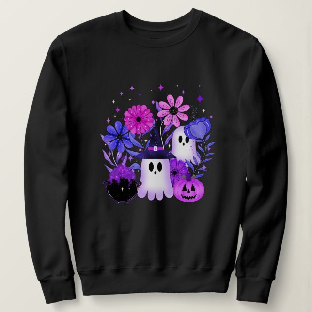 Camiseta Spooky Midnight Garden (Frente do Design)