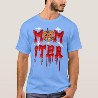 Camiseta Spooky Momster T Matching Momster Halloween  Women