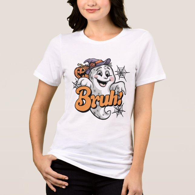 Camiseta Spooky? Nah, Just BRUH! (Frente)