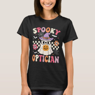 Camiseta Spooky Optician Halloween Olho Médico Halloween Op
